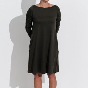 Wool& Rowena Swing Merino Wool A-Line Dress